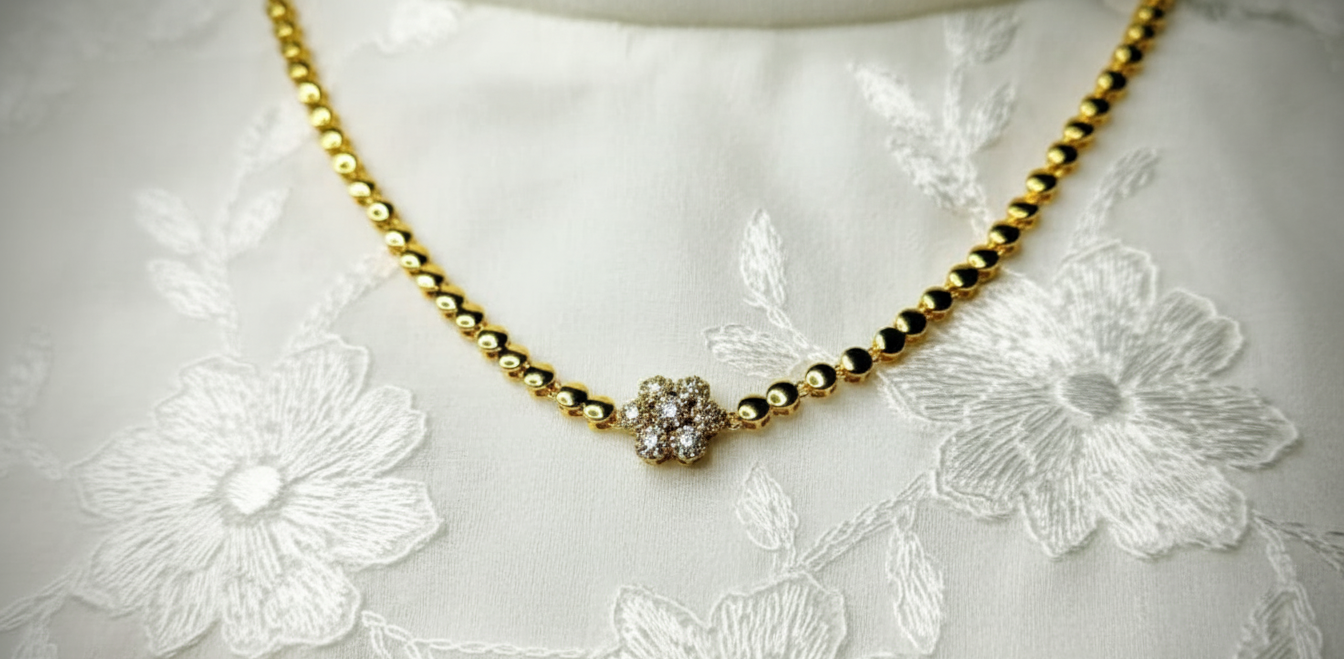 GL: Premium Anti-Tarnish CZ Stone Flower Bracelet for Women