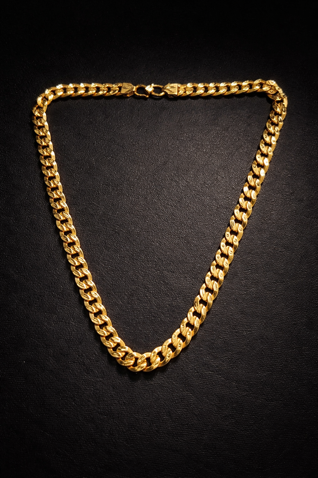 Men’s 18K Gold Plated Chain – Premium Cuban Link