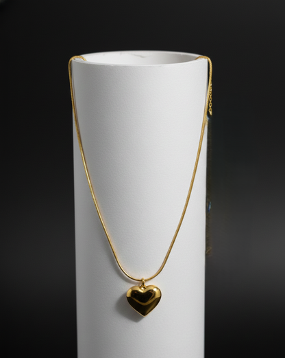 Golden Love Heart Pendant |  Best anti-tarnish jewellery |  For special moments