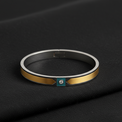 Durable Men's Gold & Silver plated Bracelet(6-month warranty)