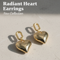 GL: Korean Heart Drop Earrings for women