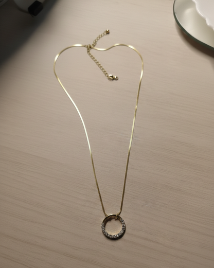 Golden love : Gold Ring Pendent Chain and Bracelet |Couple jewellery