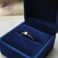 Golden love jewellery: Minimal Rose Gold Solitaire Ring for Women
