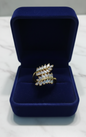 GL: Gold Plated Ethnic Cocktail Ring