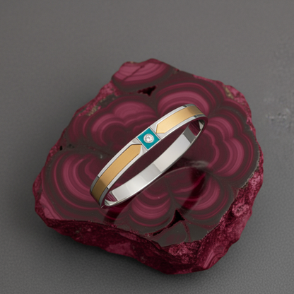 Durable Men's Gold & Silver plated Bracelet(6-month warranty)