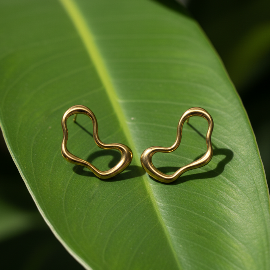 GL: Heart lock Earrings for her