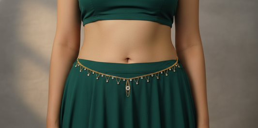 Golden Love: Chic Honeymoon Belly Chain for Honeymoon Nights | Gold plated jewellery