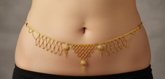 GL: Adjustable South Indian Style Belly Chain-Waist