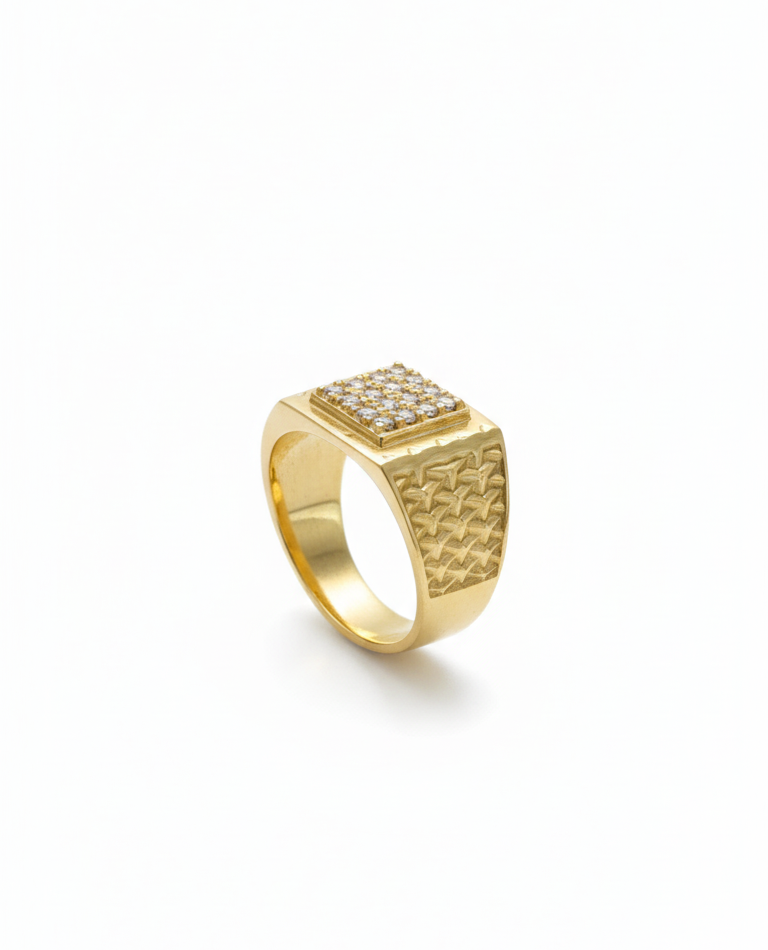 Golden Love: Men's Secret Classic Promise Ring