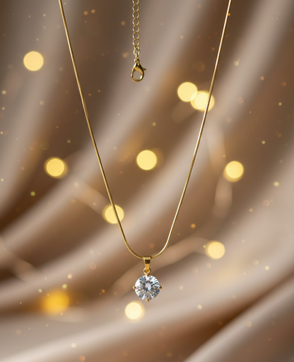 Royal Solitaire Necklace - Valentine Special Gift