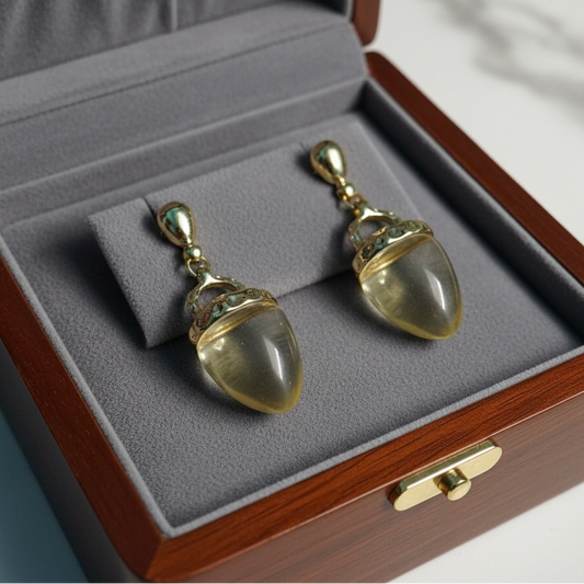 Golden Love: Korean Drop Earrings for Women | Unique anti-tarnish earrings