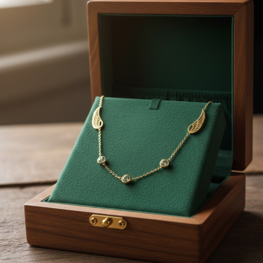 GL: 18k Gold-Plated Leaf Accent Necklace for Women