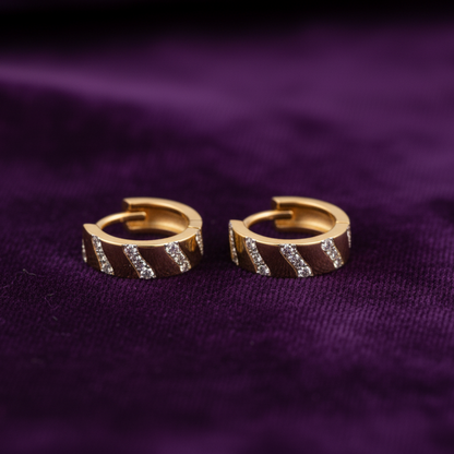 GL: Korean Style 18k Gold-Plated  Hoop Earrings for woman's