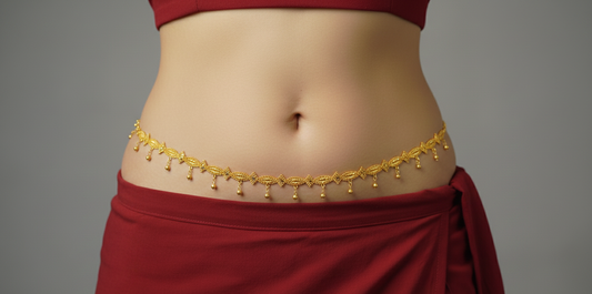 Golden Love: Ethnic Honeymoon Belly Chain | Gold plated Jewellery