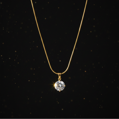 Royal Solitaire Necklace - Valentine Special Gift