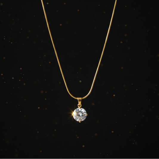 Royal Solitaire Necklace - Valentine Special Gift