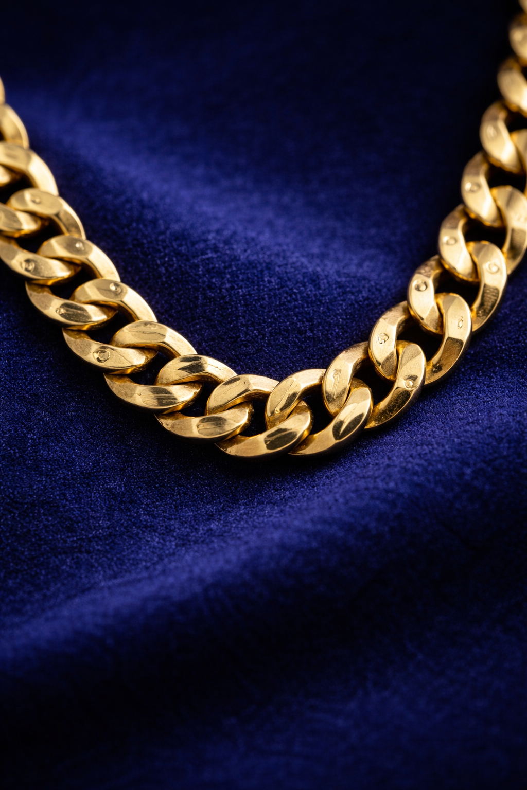 Men’s 18K Gold Plated Chain – Premium Cuban Link