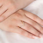 GL: Modern V-Shape CZ Ring